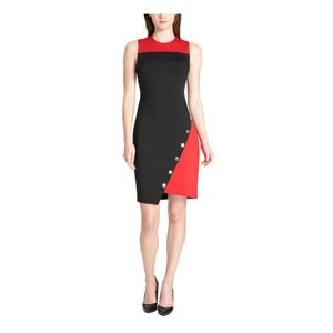 Tommy Hilfiger Womens Embellished Color block Dress | 4